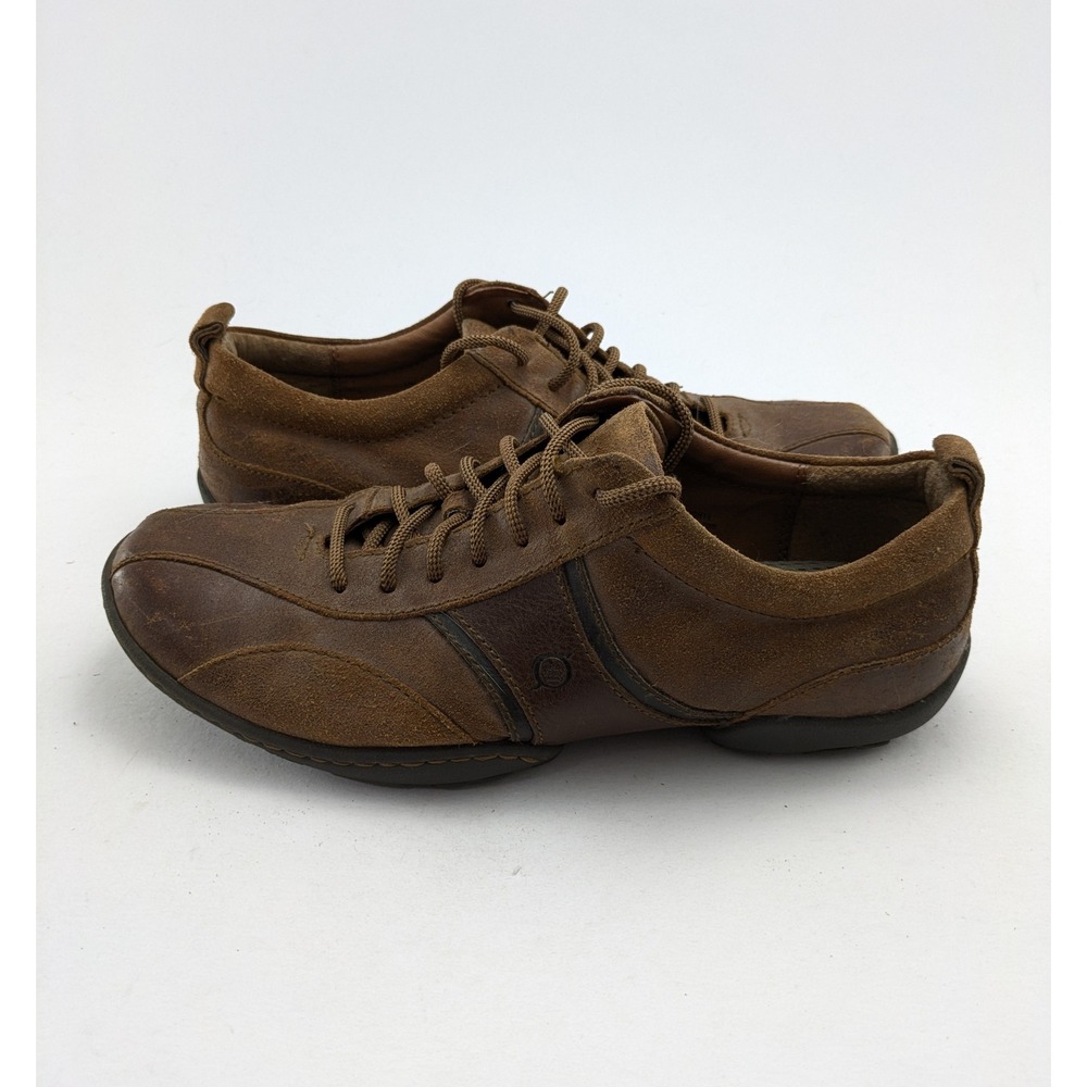 Mens Born Hand Crafted Brown Leather‎ Lace Up Casual Shoes H00406 Size 11